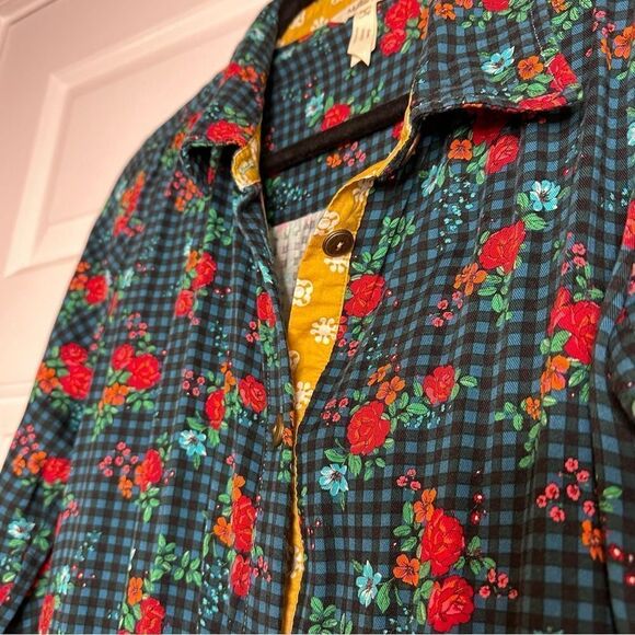 Matilda Jane Women’s Choose Your Own Path Fa La La Plaid Floral Dress Size S - Picture 7 of 13